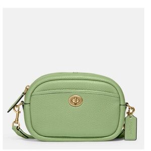 Coach Women's Camera Bag With Webbing Strap - Pale Pistachio